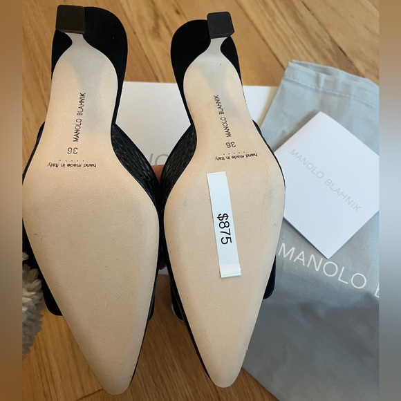 Manolo Blahnik Maysale 50mm mules - Brand New ** - Picture 9 of 12
